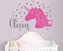 Unicorn Name Decal